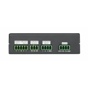 TERRACOM IP Audio Decoder, 2 balanced line outputs, RS232,POE